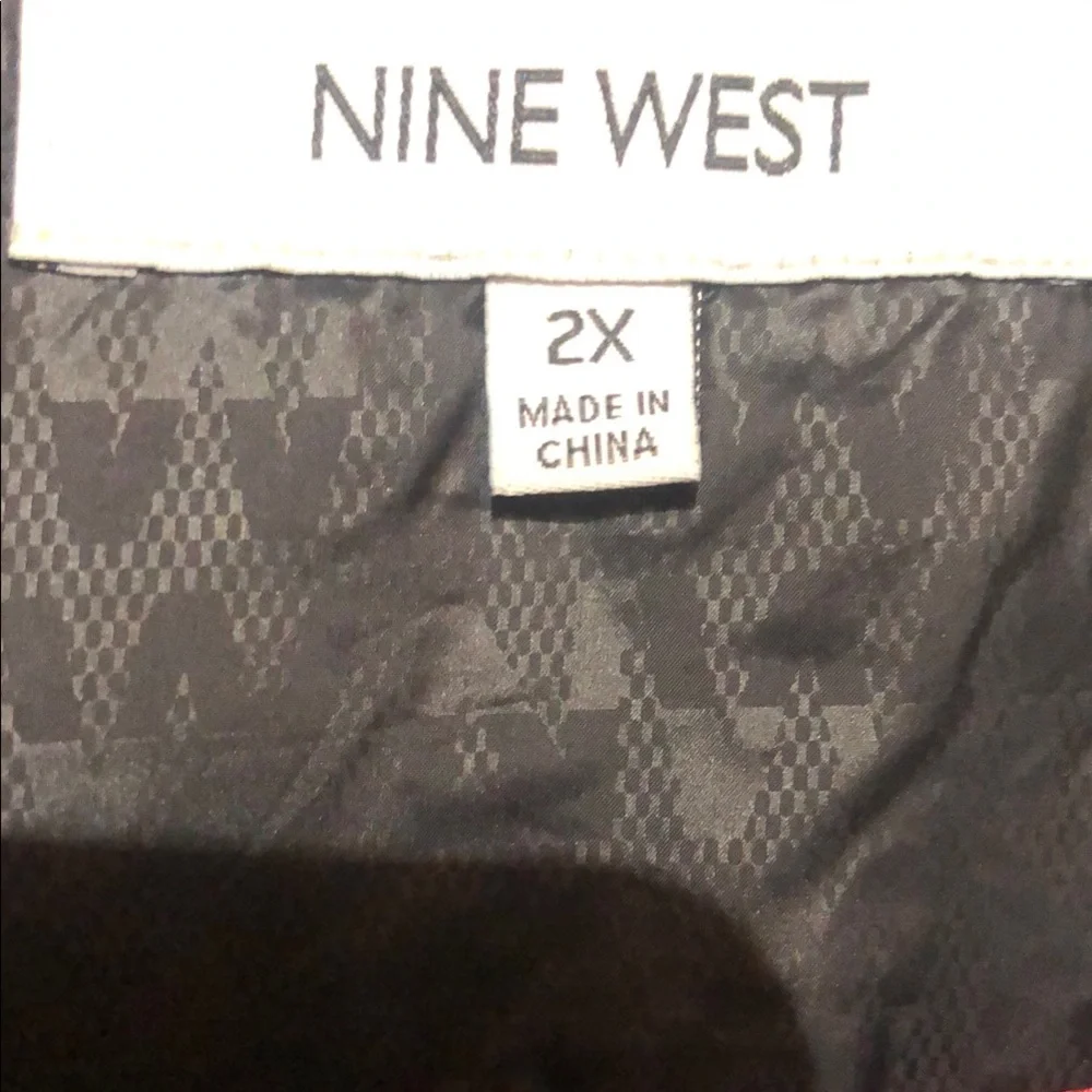 Nine West Black Quilted Hooded Puffer Jacket - Picture 2 of 8